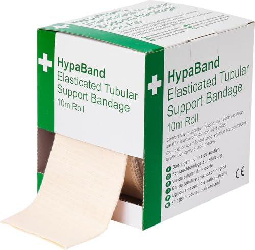 HypaBand Tubular Bandage - Size E Large Ankle, Medium Knee Small Thigh, White, 5m