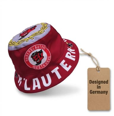 Generisch Kaiserslautern Sonnenhut Fischerhut – Sonnenschutz – Weinrot, Größe 59 cm