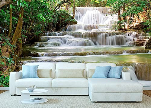 Oedim Fotomural Vinilo Cascada | Fotomurales | Fotomural Pared | Fotomurales Decorativos | Vinilo Premium | 150x100cm | para la decoración de comedores, Salones |