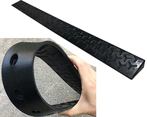 TOCTUS Tragbare Auffahrrampe Auffahrkeile, Bordsteinrampen Für Auto, Gummi Rollstuhlrampe, Schwellenrampe Für Türen 1cm 1.5cm 2cm 2.5cm 3cm 3.5cm 4cm 4.5cm 5cm 6cm 7cm 8cm 9cm 10cm (Size : 100x22x10c