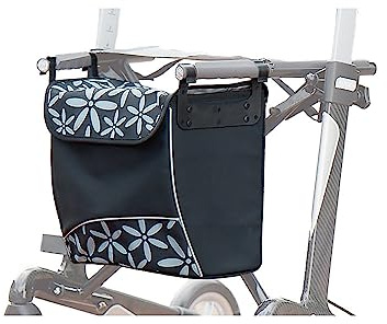 Russka Tasche mit Magnetverschluss zu Rollator Vital ornament schwarz