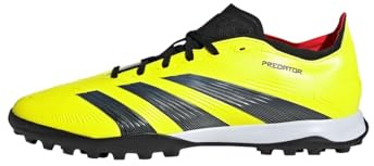 adidas Mens 24 League Low Turf Football Boots Astro Yellow/Black/Red 10.5 UK