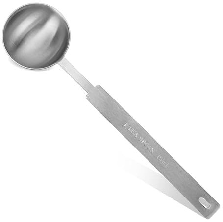 Diyfixlcd Cucchiai dosatori con manico lungo da 15 ml, misurini da caffè in acciaio inox, 1 cucchiaio da tavola da 15 ml, cucchiaio dosatore per misurare accuratamente ingredienti liquidi secchi caffè