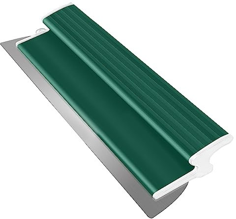 xinfedi Hochwertiger Flächenspachtel aus Edelstahl, Spachtel Werkzeug mit Ergonomischem Z-Griff und austauschbarem Edelstahlblatt 0,38mm für Trockenbau, Tapete und mehr(Breite: 400mm)