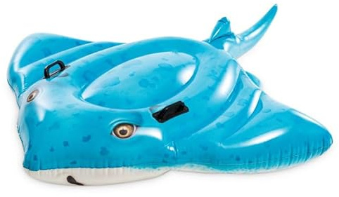 Virsus Gonfiabile Cavalcabile 576NP, misura 185x145 cm, Letto Salvagente colore Blu con 2 Maniglie, Animali Galleggianti per Piscine, Feste ed Eventi (Razza)