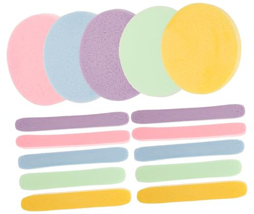 BELLIFFY 60pcs Compressed Facial Sponges Face Wash Sponge for Skincare Reusable Cleaning for Gentle Exfoliation for Daily Use