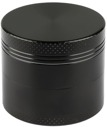 Rumyve Metal Grinder,40mm Herb Grinder,4 Layers Portable Zinc Alloy Grinders,Pollen Catcher Magnetic Top and Sifter for Dry Herb and Spices(Black)