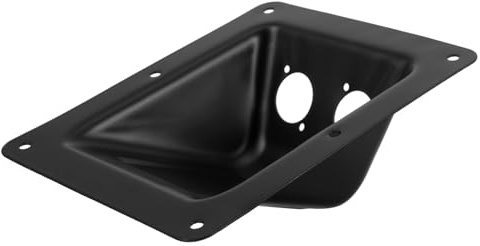 HEMOTON Speaker Terminal Junction Box, Iron Square Base Wire Connector Holder for Loudspeaker, Strengthens Connection, for Stage Music Performances