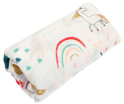 ASAKKURA 1stück Badetuch Bambusfaser Cartoon Druck Kuscheldecke Für Neugeborene Weich Hautfreundlich Vielseitig Als Wickeltuch Kinderwagen Und Stilldecke