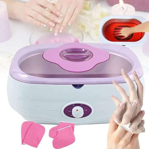 Macchina for paraffina for mani e piedi, riscaldatore for paraffina ad alta capacità da 4 litri 0-60°C Bagno di paraffina regolabile for idratare e rinnovare la pelle, salone di bellezza domestico