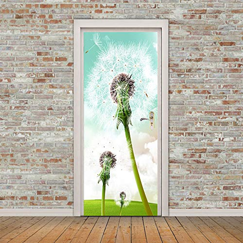 Türtapete selbstklebend TürPoster 3D Blume Türtapete Selbstklebend Fototapete Türfolie Poster Tapete Abnehmbar Wandtapete für Wohnzimmer Küche B100 x H200cm
