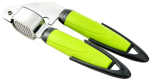 OFFSCH prensa de ajo de acero inoxidable de ajo rebanador de ajo ralladores de queso picadora de ajo cebolla en polvo cortador de ajo Black