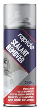 MIXEL Silicone Sealant Remover Spray, DIY Projects, Perfect for Use on Glass, Ceramic, Metal, Plastic, Ideal for Home Improvement, Renovation, Kitchen, Window, Construction, 250ml, (250ml, 1 Pcs)