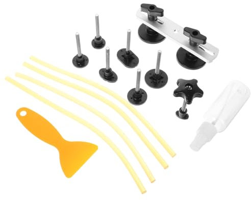 Cabilock Extractor de Abolladuras Pequeñas para Coche Agarre Fuerte, Kit Multiusos de Aluminio y Plástico, Herramienta Portátil para Reparación Automotriz