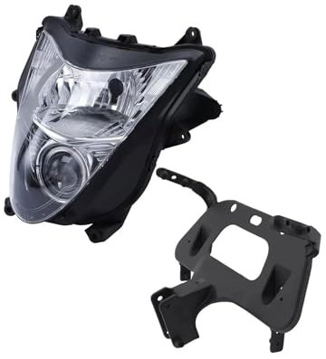 Mtuqvma Motorradscheinwerfer Für Suzuki Für Hayabusa Für GSX1300R 2008-2020 Motorrad Front Upper Verkleidung Bleiben Halterung + Scheinwerfer Montage Frontscheinwerfer
