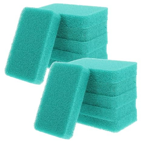 PRETYZOOM Estropajos De Silicona para Platos Reutilizables 10 Piezas, Esponjas De Cocina Verdes De Alta Densidad, Secado Rápido y Resistentes a Manchas, para Limpieza Doméstica y Utensilios De Cocina
