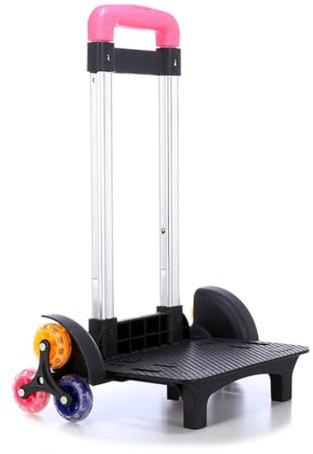 GMBYLBY 6 Zaino Carrello Pieghevole Con Manico Telescopico Bagaglio Da Viaggio A Mano Per Borse Scolastiche