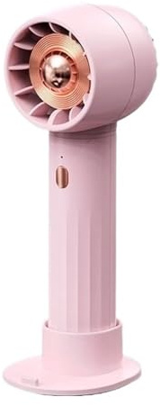 Ventilateur Sans Pales Mini Ventilateur Portatif Sans Lame, Chargeur USB, Ventilateur De Refroidissement Personnel Réglable, Turbo Portable, For Voyage, Maison Et Bureau Facile à Utiliser(Pink)