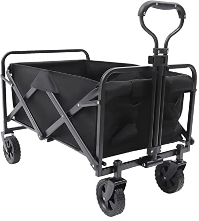 Heavy-Duty Folding Outdoor Cart, 80kg Capacity, Portable Wagon for Garden, Camping, Beach, Festivals - Durable Wheelbarrow for Easy Transport