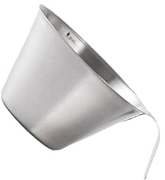 KIOALXZ Cafetera Pequeñas Herramientas de Medición Capuchino Jigger Taza de Acero Inoxidable Fácil de Limpiar Para Cocina Catering Jigger Taza de Acero