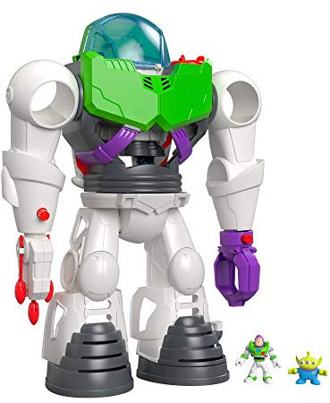 Fisher-Price Imaginext GLK18 - Disney Pixar Toy Story 4 Buzz Lightyear 3 in 1 Roboter, Spielzeug ab 3 Jahre, Abweichungen in Verpackung vorbehalten