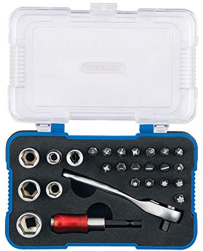 Draper 70418 1/4 Screwdriver Bit and Socket Set (26 Piece)