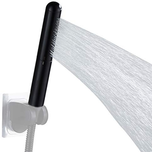 Metall Handheld Duschkopf Massives Kupfer Badezimmer Duschkopf Hochdrucksprüher Zauberstab Handheld (schwarz)