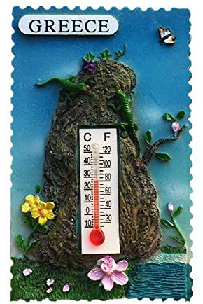3D Garden Thermometer Style Greece Fridge Magnet Souvenir Gift Decor Refrigerator Magnetic Sticker Collection