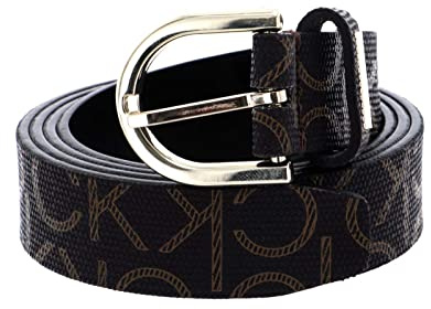 Calvin Klein Damen Ck Must Round Belt 25mm Mono K60k608111 Gürtel (1er Pack)