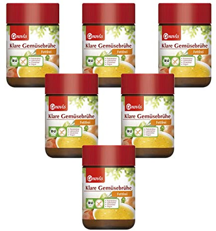 Heirler Cenovis GmbH Klare Gemüsebrühe fettfrei bio - 162 g - 6er Pack