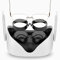 SUPERUS VR Linsenschutz Kompatibel mit Oculus/Meta Quest 2 Brillenträger - Silikon Brille Abstandshalter VR-Zubehör Schützt VR-Objektive vor Kratzern auf der Brille (Schwarz)
