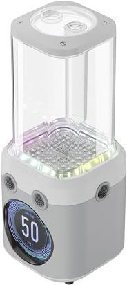 Corsair iCUE LINK XD5 RGB Elite LCD Pumpen/Ausgleichsbehälter-Kombination - D5 PWM-Pumpe - IPS-LCD-Bildschirm 480 × 480-22 adressierbare RGB-LEDs - 440-ml-Ausgleichsbehälter aus Nylon - Weiß