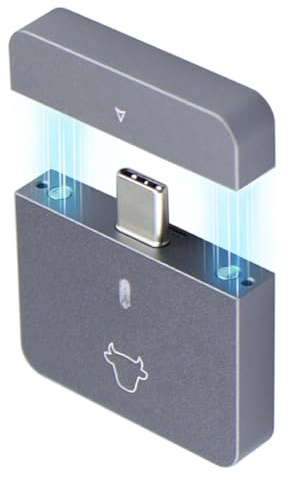 M.2 NVMe 2230 SSD Gehäuse Externes Festplattengehäuse, USB Typ C 10Gbit/s USB3.2 Gen2 Adapter, für M2 2230 NVMe PCIe M Key/M+B Key SSD, kompatibel mit Android Handy Smartphone Laptop