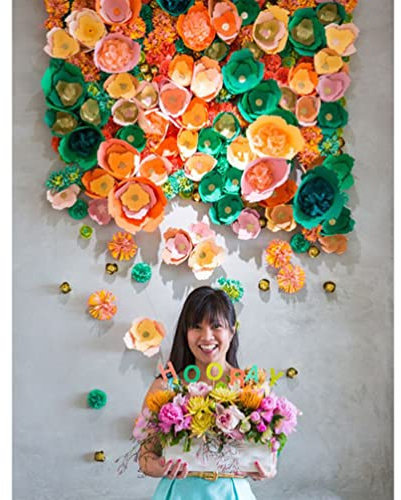 IMIKEYA Künstliche Papierblumen – 2 Stück 30 cm Für Hochzeitsdekoration Brautparty Babyparty Jahrestag Und Romantische Tischdekoration