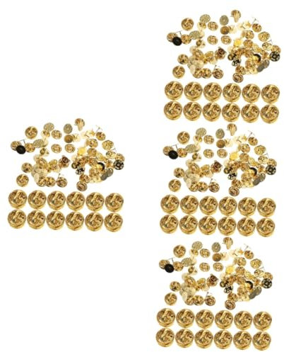 NUOBESTY 200sätze Anstecknadeln Rückteile Goldfarbene Broschennadeln Für Schmuckherstellung Für Anstecker Krawatten Und Abzeichen Leicht Und Tragbar