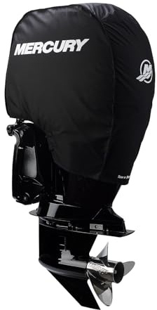 Mercury Tow N Stow Outboard Cover for 150hp FourStroke Engines, Black