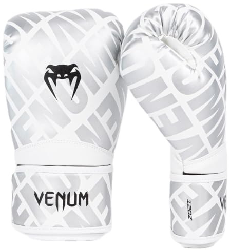 Venum Contender 1.5 XT Boxing Gloves - White/Silver - 10-Ounce