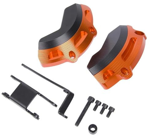 Motorräder Rahmen Schieberegler Für KTM Duke790 Duke 790 2018-2021 Motor Stator Slider Fallen Protector Crash Motor Verkleidung Schutz Motor Crash Schutz (Color : Orange)
