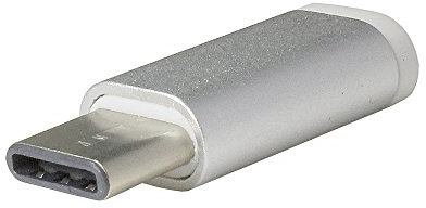 Mobile-Laden Micro-USB Adaptador Compatible con Samsung Galaxy A25 5G, USB-C a Micro USB, Plata