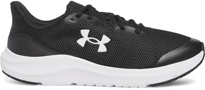 Under Armour UA BGS Pursuit 4 Deportivas para niño con suela flexible y con tracción, zapatillas para correr de material transpirable y con plantilla acolchada