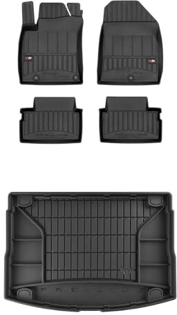 FROGUM ProLine 3D EIN Satz Gummimatten Exklusiven Auto Fußmatten und Kofferraumwanne Kofferraummatte für Hyundai i30 III ab 2017 | Die höchsten Kanten