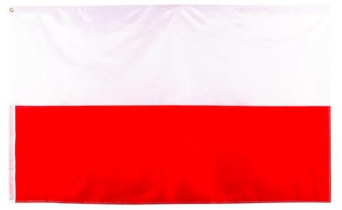 Grande bandiera della Polonia per decorazioni olimpiche 2024, grande bandiera della Polonia per giochi olimpici 2024 calcio eventi sportivi celebrazioni parata bar giardino decorazioni per feste
