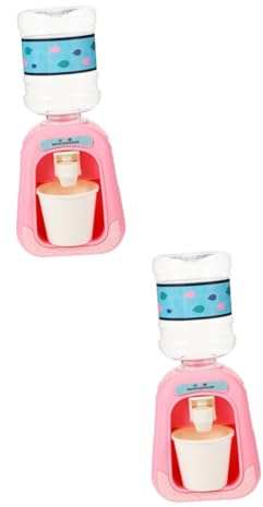 Vaguelly 2 Piezas Mini de muñecas Mini Enfriador de Agua minidispensador de Agua de Juguete de muñecas Miniatura Juguete Educativo Mini Modelo dispensador de Agua simulado