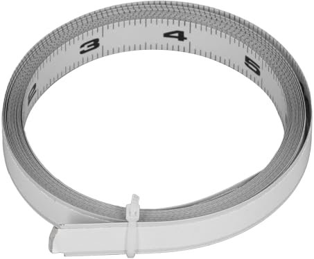 Yuecoom 12FT 144 Inch Self Adhesive Tape Measure, Double Scale Tape Measure, Carbon Steel Tape Measure for Table Saw Workbench