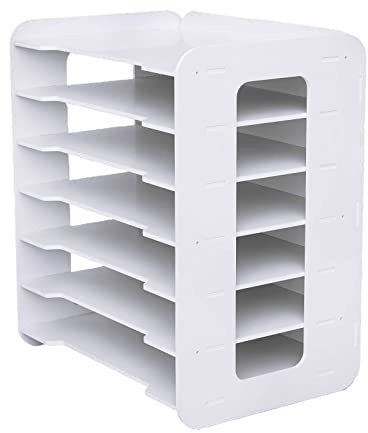 Schreibtisch-Organizer und Zubehör – 7 Ebenen – Schreibtisch-Organizer – Papier-Organizer – Datei für Büro zu Hause – A4 Ablagefächer – Aufbewahrungsmodul