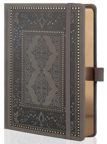 TIEFOSSI Dot Journals pour femmes et hommes, Dot Journals pour l'écriture pour femmes, papier épais 160 g/m², 190 pages numérotées, pour l'organisation du planificateur