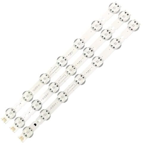 RCTGPGJAC 3V Led-hintergrundbeleuchtung Streifen Kompatibel for LG 43UK6565 TV Reparatur Zubehör 3 Teile/Satz LG 43LG73CMECA 43UM7300PUA BUSYLJM
