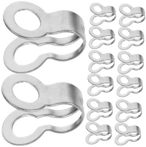 UKCOCO 80pcs Beaded Chain Connector Double Ring Style Stainless Steel Jewelry Clasp Findings Easy to Use Increases Linking Strength for Chain Decorations and Keychains