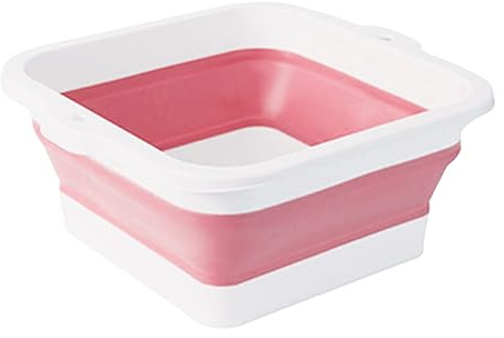 Vasca da bagno per piedi, con gommini massaggianti, pieghevole, antiscivolo, grande volume (30 l), secchio per lavare il bucato, la cura 'auto, unisex