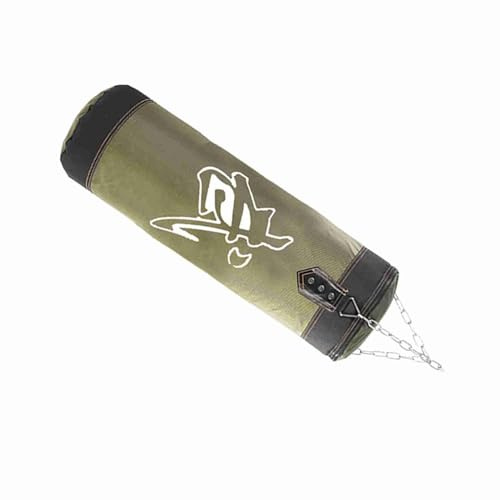 OVAQUIXI Boxningssandsäck Tom Oxford Tyg Boxningspåse med PU Patch Dragkedja Metallkedja 0,6m 1,2m för Karate MMA Kickboxning Hem Gym Training (60 cm)